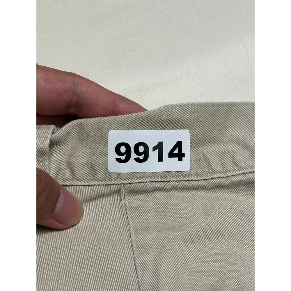 Vintage Polo Ralph Lauren Chino Shorts Mens 33X7 Tan Distressed Raw Hem USA